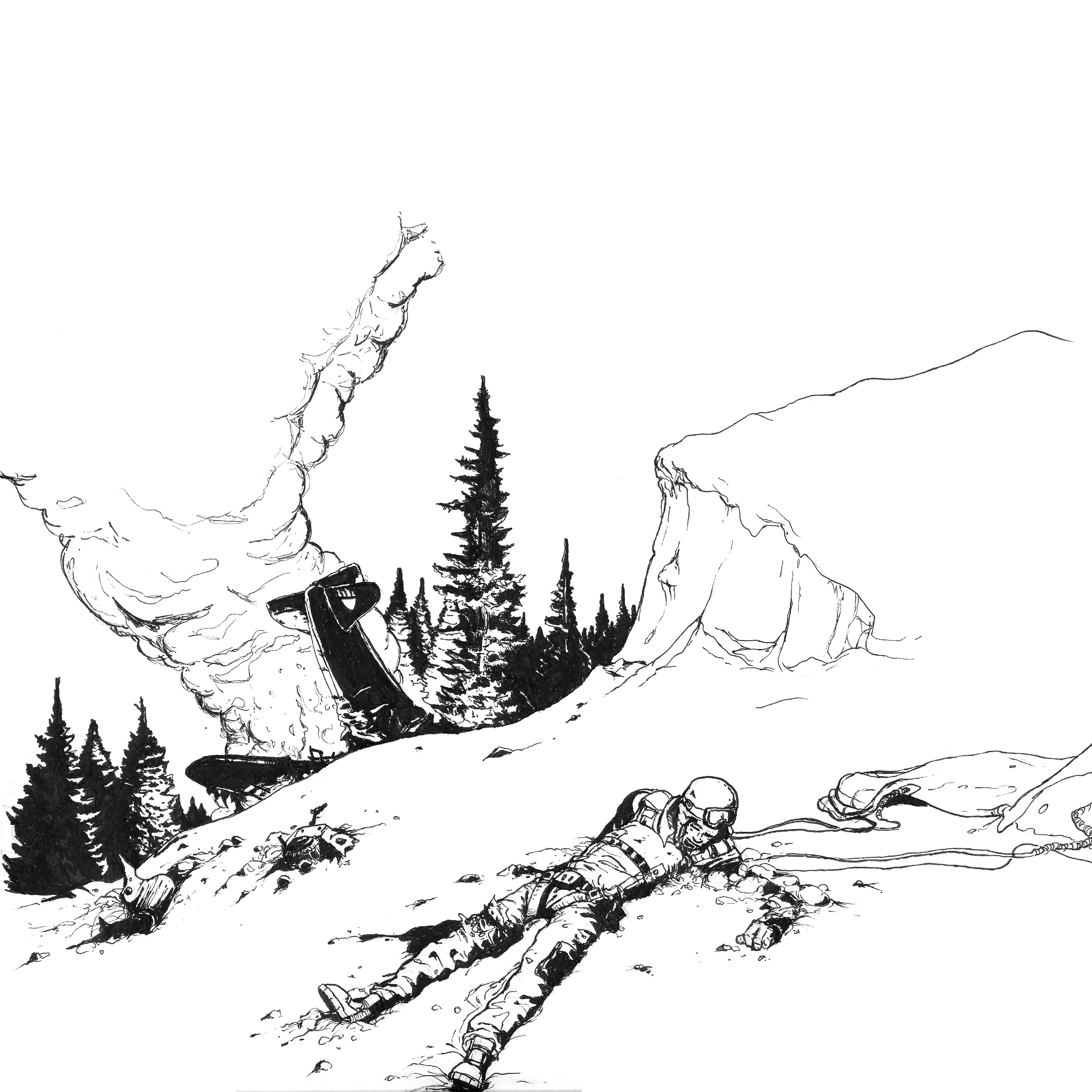 Cut in the Snow